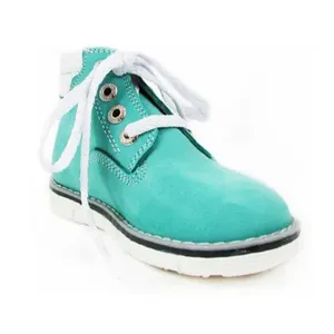 Zapatos Casuales Pocholin Nobuck Botín Niña Turquesa